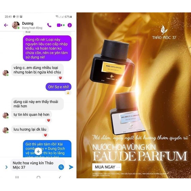 Nước Hoa Vùng Kín Thảo mộc 37, Nước Hoa Vùng Kín  Eau De Parfum lưu hương suốt 48 giờ | BigBuy360 - bigbuy360.vn