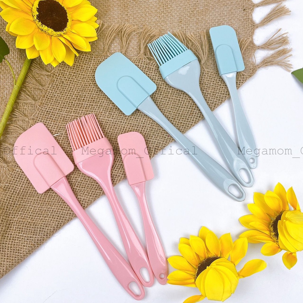 Set Phớt Và Chổi Quét Dầu 3 Chi Tiết, Dụng Cụ Làm Bánh