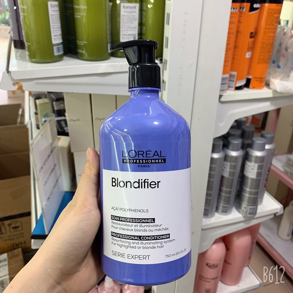 DẦU GỘI XẢ LOREAL BLONDIFIER GLOSS BÓNG MƯỢT CHO TÓC NHUỘM MÀU SÁNG 200ML/300ML/500ML/750ML/1500ML