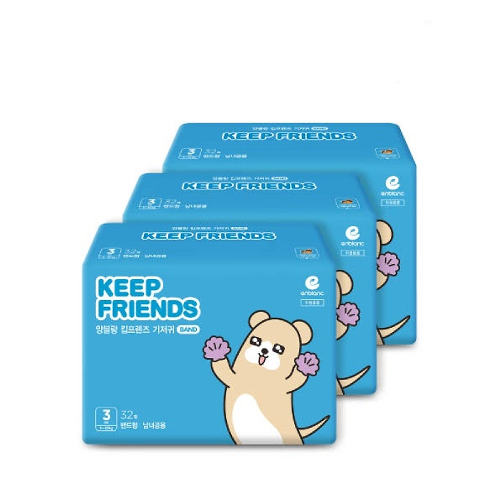 Tã dán Enblanc KEEP FRIEND nội địa Hàn quốc (2020) S40,M32,L28,XL24 miếng