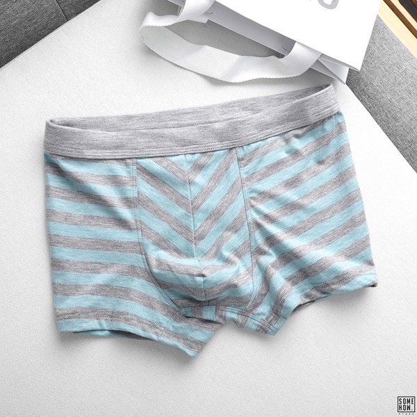 Quần Boxer Nam Sọc Kẻ INF 5 Màu, Chất Vải Thun Cotton Co Giãn Dày Dặn, PK000615, SOMEHOW