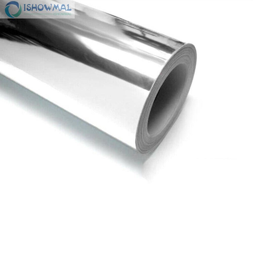 Silver Chrome Mirror Vinyl Wrap Film Car Sticker Decal Air Bubble Free DIY