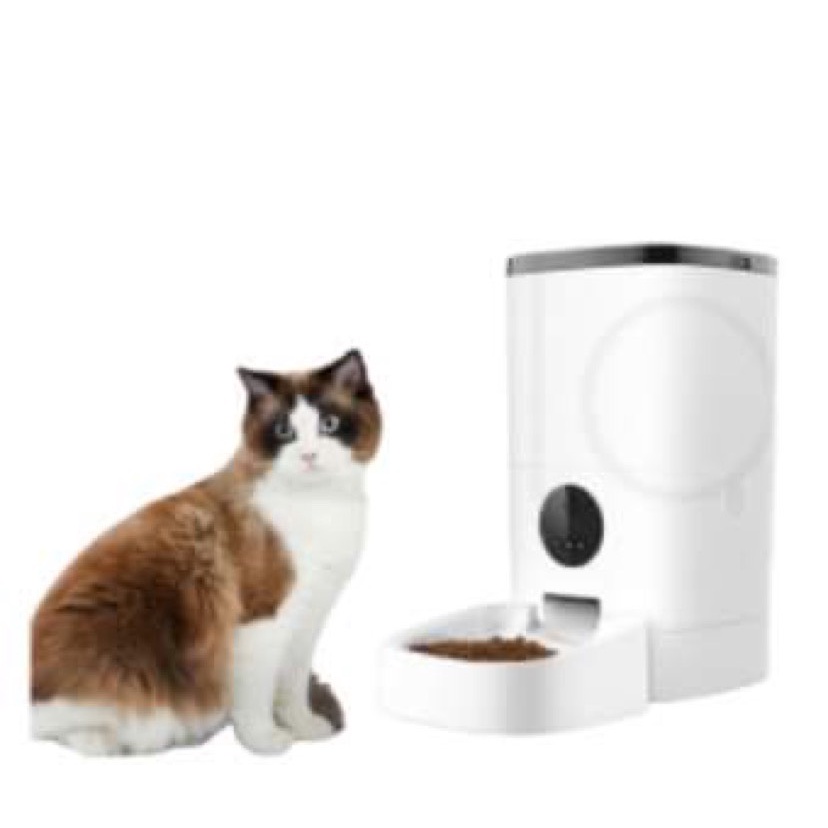 Máy tự động thông minh cho mèo ăn - máy nhả hạt,thả hạt thức ăn cho chó mèo