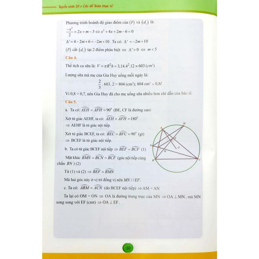 Sách - Tuyển Sinh Lớp 10 Và Các Đề Toán Thực Tế (Tái Bản 2020)