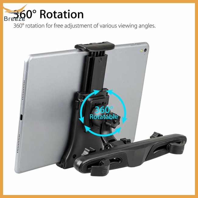 Giá Đỡ Điện Thoại / Máy Tính Bảng 4.0-12.5 Inches Xoay 360 Độ Gắn Ghế Sau Xe Hơi