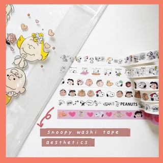 Washi Tape Băng Keo Giấy Dán Trang Trí Snoopy Style Hàn Quốc