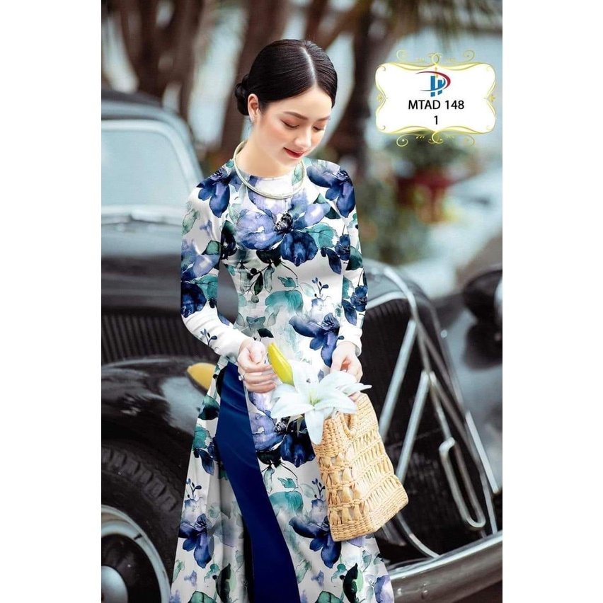 ÁO DÀI IN 3D MAY SẴN KÈM QUẦN MẪU HOT