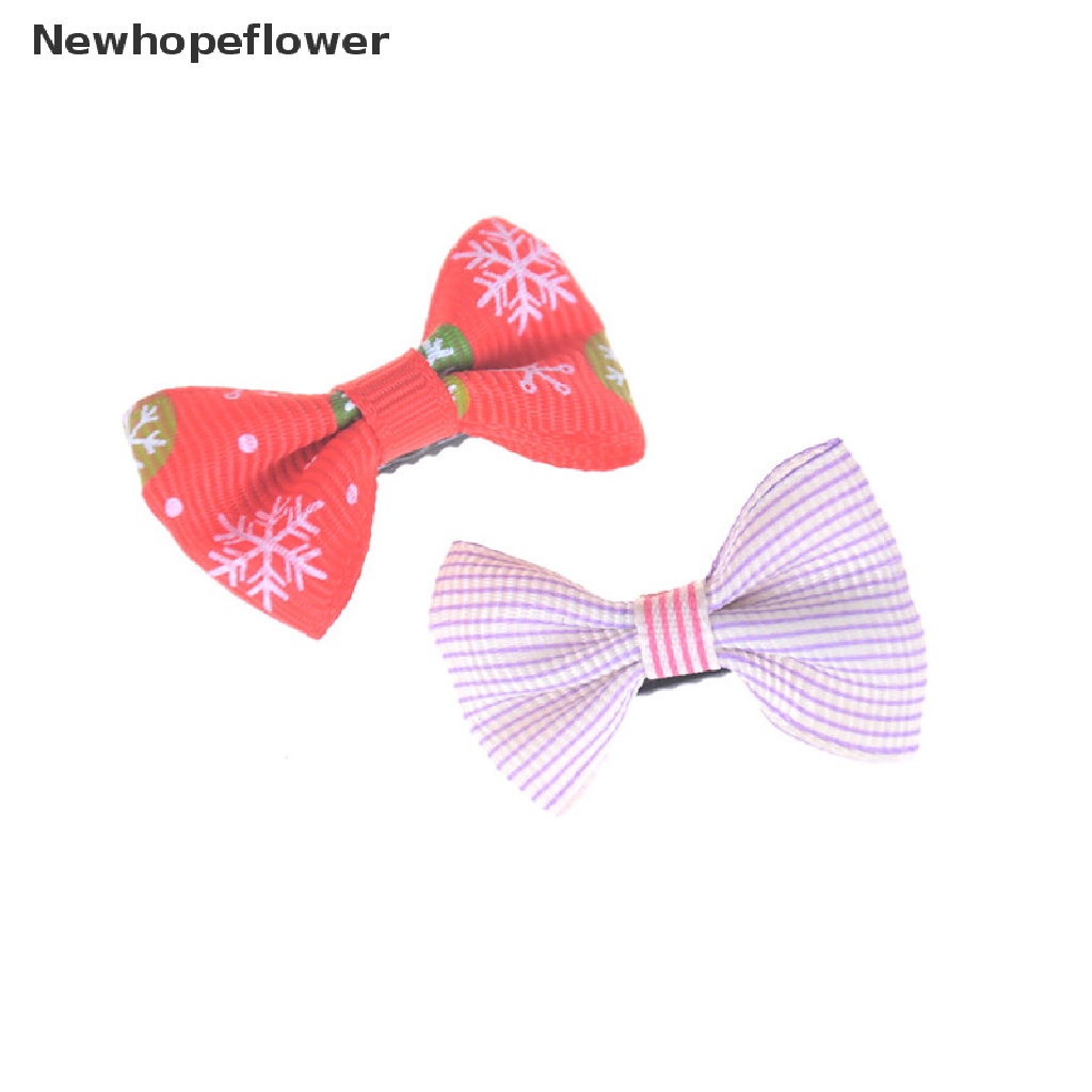 Set 10 kẹp tóc mini đính nơ nhiều mẫu khác nhau đáng yêu