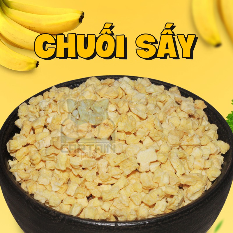 Chuối sấy ăn vặt cho thú cưng