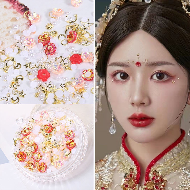 Miếng Dán Trang Điểm Mắt Lấp Lánh Tạo Hiệu Ứng Kim Cương Sáng Bóng