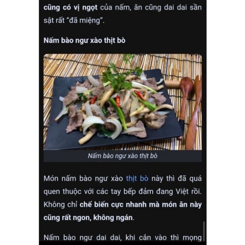 1Kg NẤM BÀO NGƯ TRẮNG