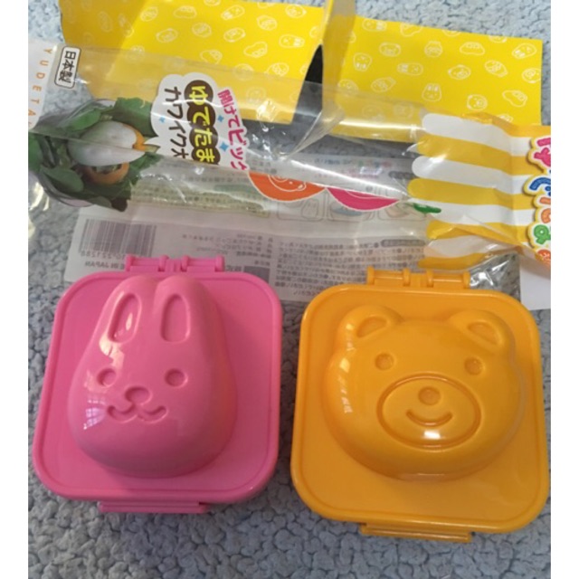 Khuôn cơm hình gấu và thỏ Nhật Bản