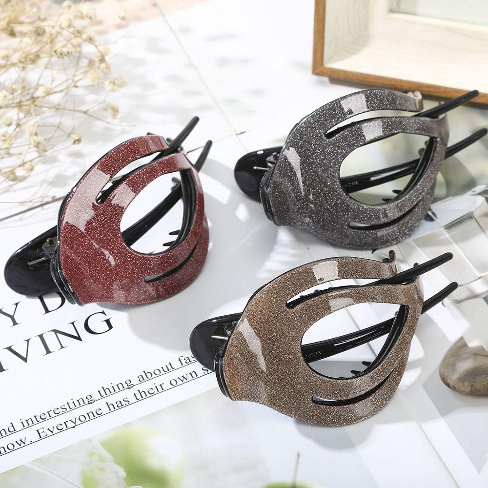 Kẹp Tóc Càng Cua Họa Tiết Trái Tim / Hình Học Rỗng Dễ Thương Ngọt Ngào Thời Trang Mùa Hè WMES15H