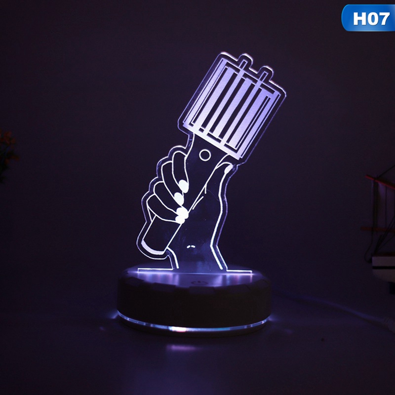 KPOP BTS BLACKPINK EXO Multi-combination Colorful LED Lights Night Light