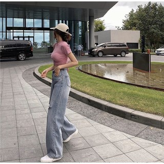 QUẦN JEANS ỐNG RỘNG (KÈM VIDEO HÌNH THẬT)