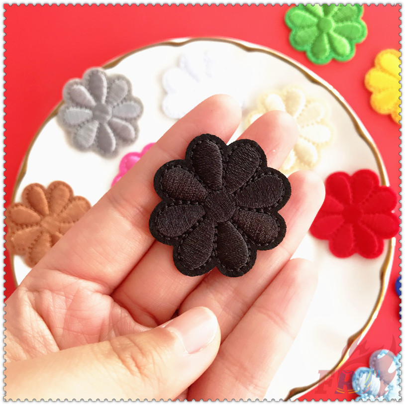 ✿ Sticker Ủi Thêu Hình Hoa Nhiều Màu Sắc ✿ 1 Sticker Ủi Thêu Hình Hoa Hướng Dương