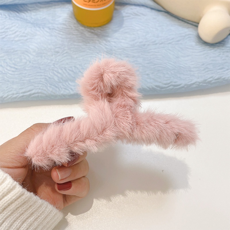 Kẹp tóc hàn quốc kẹp kẹp tóc càng cua phụ kiện tóc  Plus Kẹp Tóc Hình Cá Mập Bằng Lông Nhung Thời Trang Thu Đông Hàn Quốc