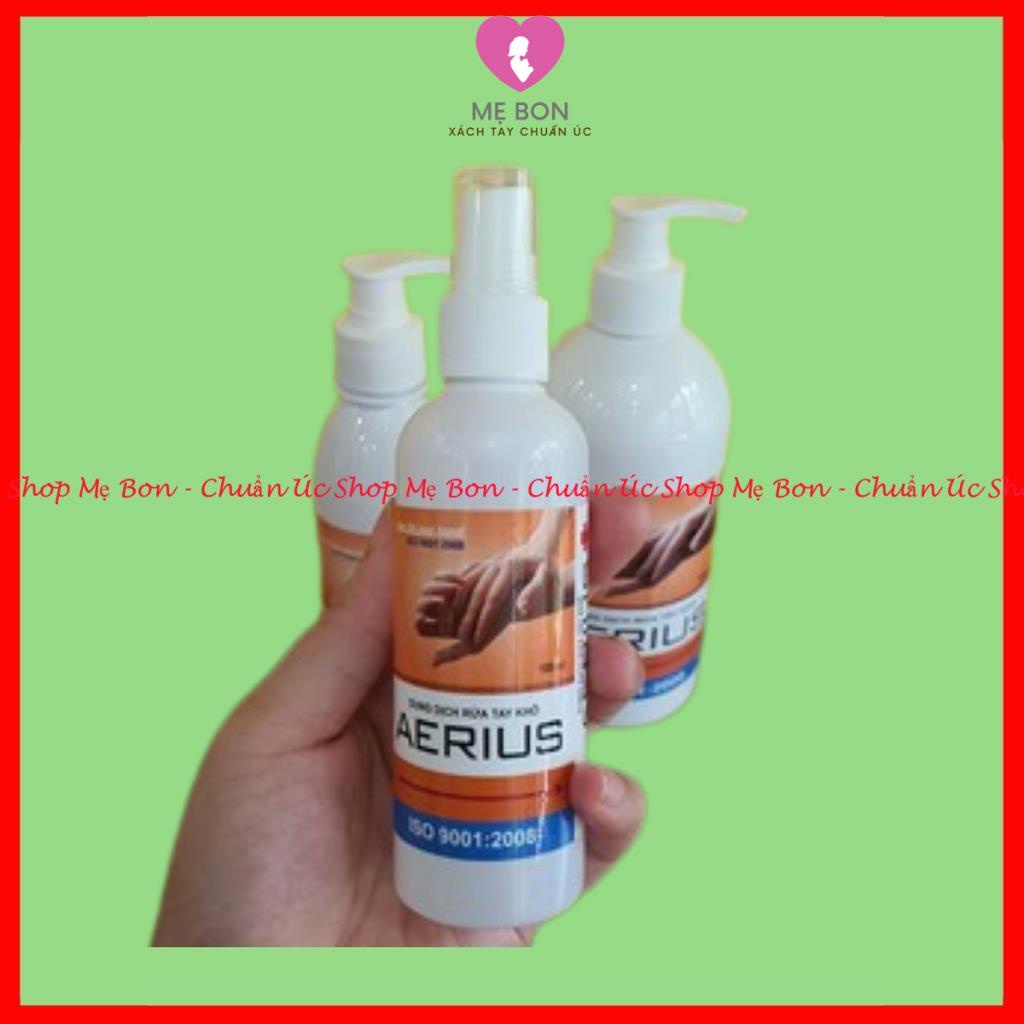 Nước rửa tay khô AERIUS 100ml dạng xịt sát khuẩn nhanh diệt khuẩn, bộ y tế cấp phép, kháng khuẩn