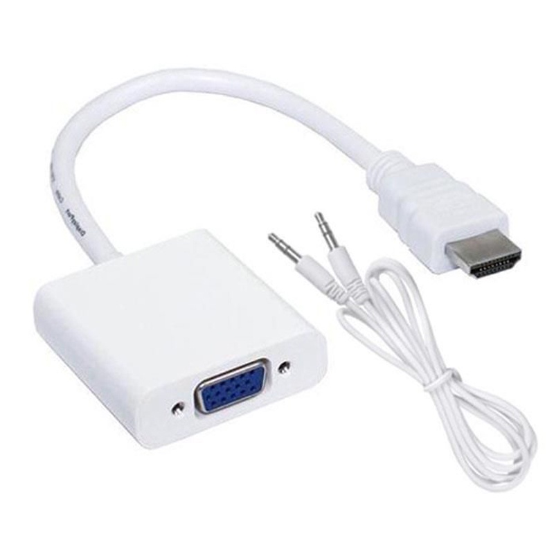 Cáp chuyển đổi HDMI sang VGA âm có audio