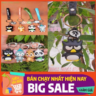 [SỈ=LẺ] Móc Khóa Hình Thú Dây Da Giá Rẻ, Dễ Thương, Cho Các Cặp Đôi