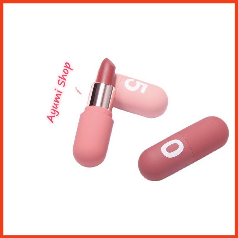 Bộ son thỏi học sinh Capsule 520 Velvet Mini 3 cây + Quà tặng Vòng tay phong thủy