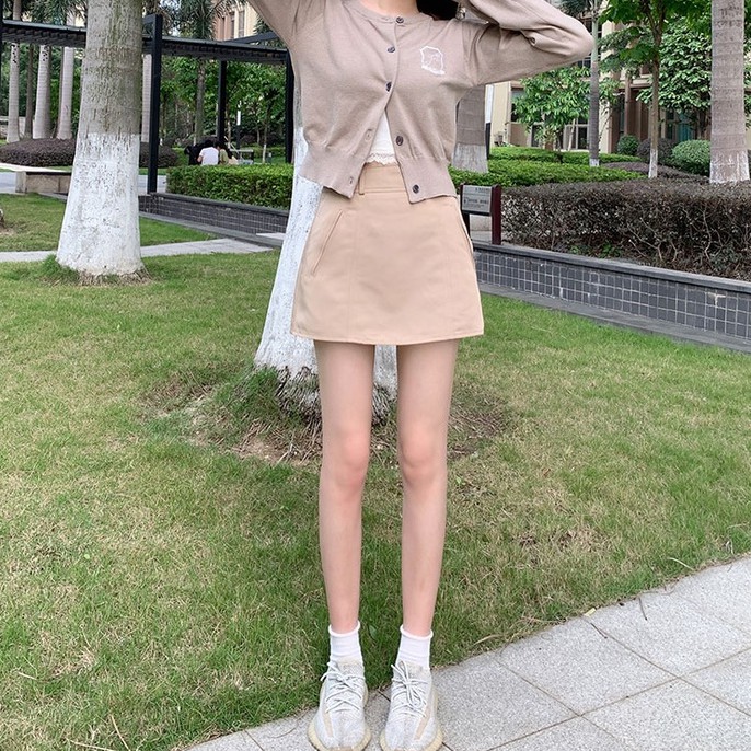 Chân Váy Chữ A Lưng Cao Màu Trơn Thời Trang 43777 | BigBuy360 - bigbuy360.vn