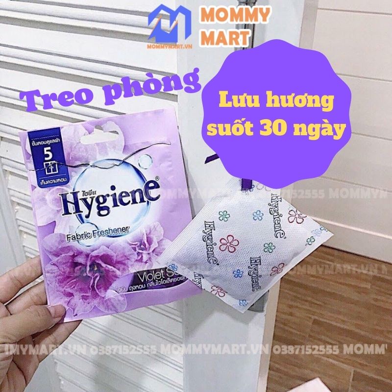 [SALE] Túi thơm Hygiene Thái Lan treo phòng, để tủ quần áo đa dạng mùi hương thơm tự nhiên Mommy Mart