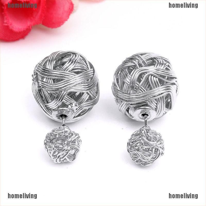 [homeliving] Khuyên Tai Hạt Ngọc Trai Hai Mặt