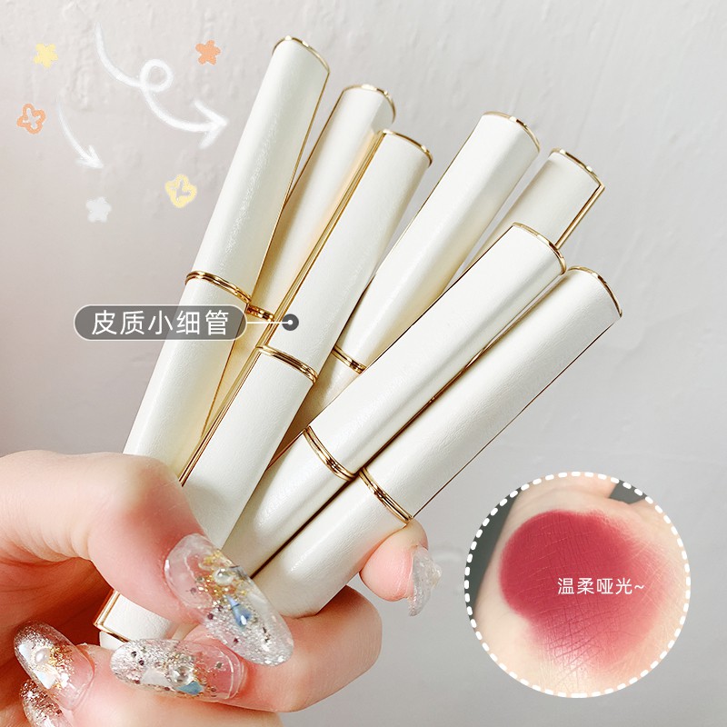 ♕Son Môi Dưỡng Ẩm Chống Thấm Nước Lâu Trôi Màu Nhung Mềm Mịn Trang Điểm Hiệu WODWOD Số 8814