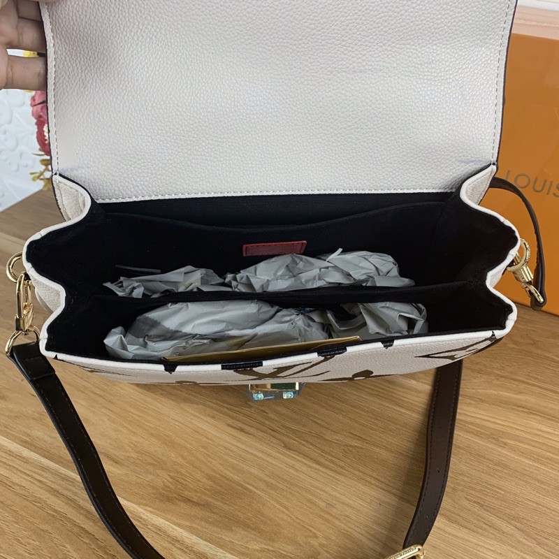 Túi xách LV Louis Vuitton pochette metis màu trắng size 25cm (có sẵn)