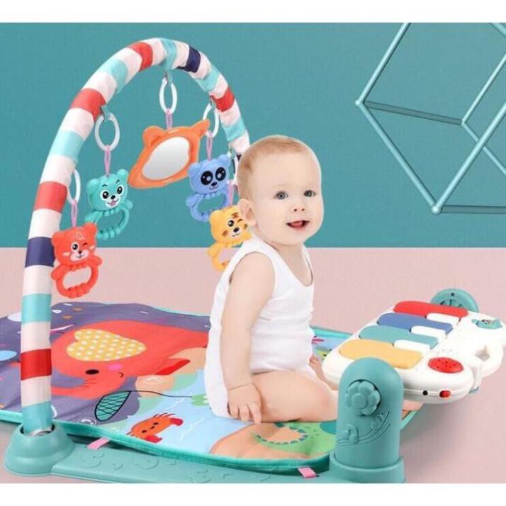 Shop Happy KIDS [Haobaby Shop] [Hàng chính hãng Umoo]Thảm nhạc cho bé, trẻ sơ sinh nằm chơi, vận động Baby Gym Mat