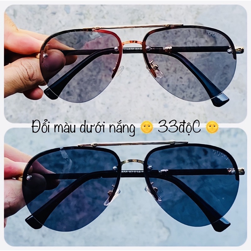 Kính mát nam đổi màu đi ngày và đêm  - Tròng kính Polarized phân cực, chống nắng, chống UV - Mắt kiếng nam đi đêm