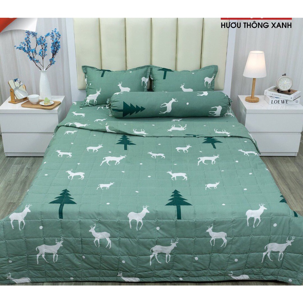 [Đồng giá - 60k]Ga trải giường cotton poly ,tặng kèm 2 vỏ gối nằm cùng mẫu-kích thước 1m2,1m6