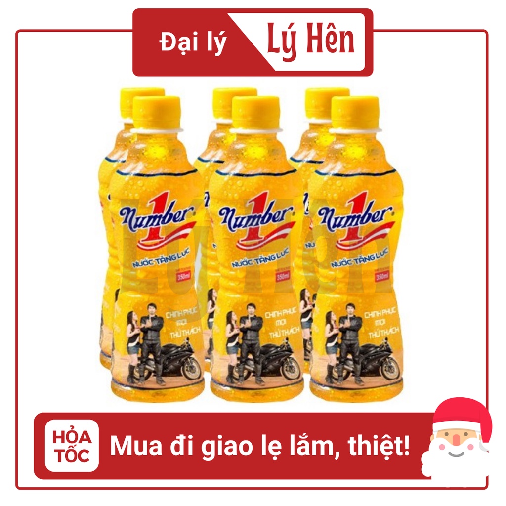 Lốc 6 Chai Nước Tăng Lực Number One - No.1 Energy Drink Chai Nhựa 330ml Date Luôn Mới