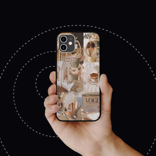 Ốp Lưng iPhone hình vogue styles collage art op art sang trọng viền vuông  cho các dòng SAMSUNG PAP20210702