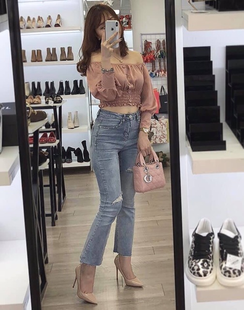 GIÀY CAO GÓT DA BÓNG GÓT 10P SIÊU TÔN DÁNG