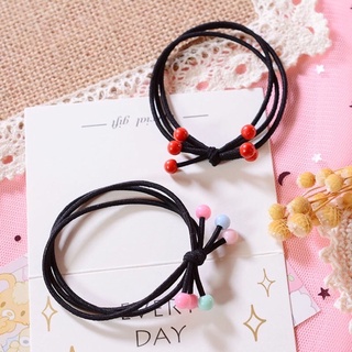 Dây buộc tóc hạt cherry dễ thương