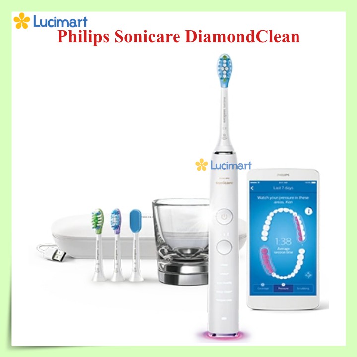 Bàn chải điện Philips Sonicare 9500 DiamondClean Smart [Hàng Mỹ]