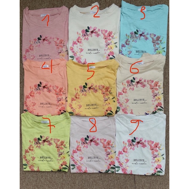 Áo phông cotton organic siêu mỏng mát xuất Hàn cho bé size 100-130.