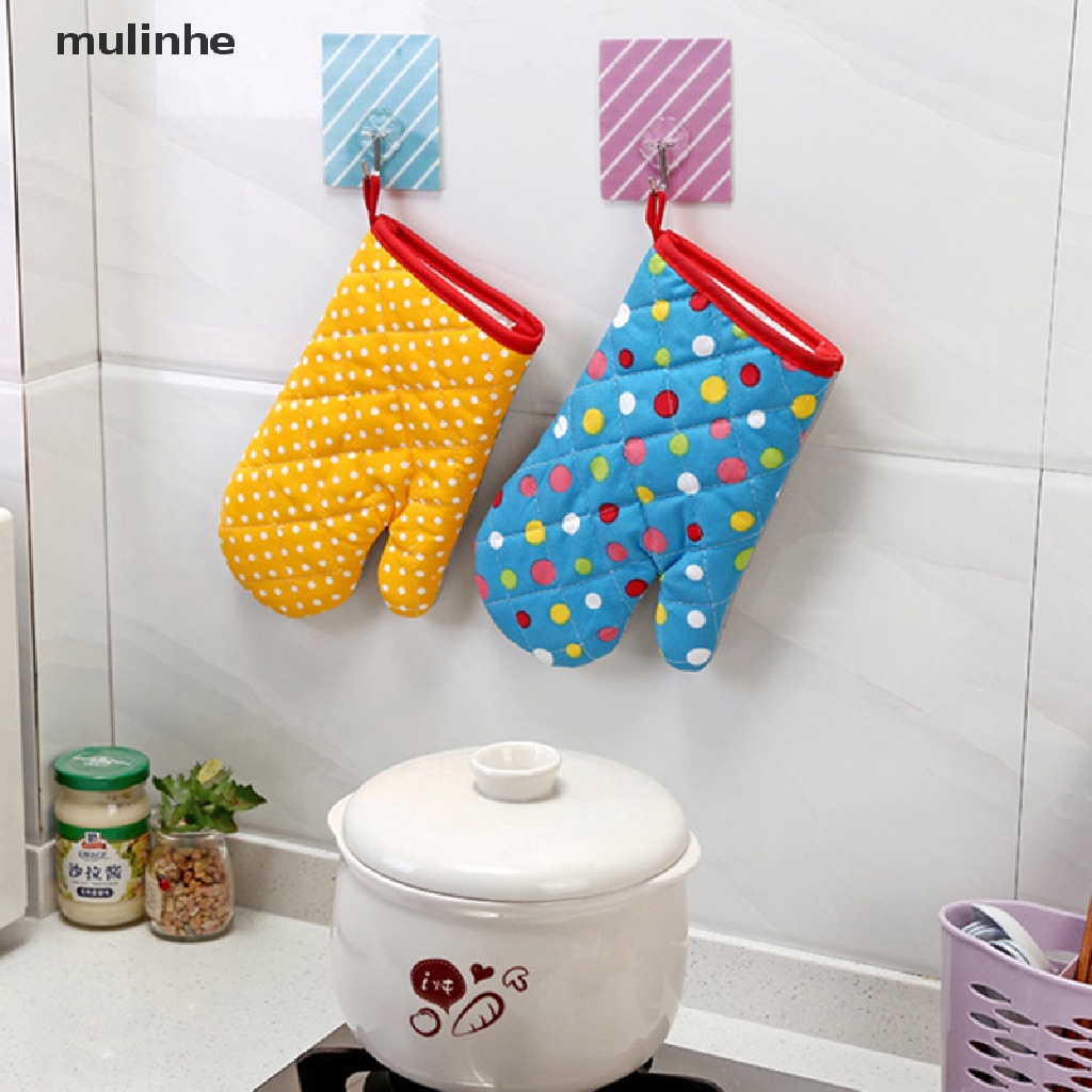 1 Găng Tay Cách Nhiệt Bằng Cotton Dùng Cho Lò Vi Sóng