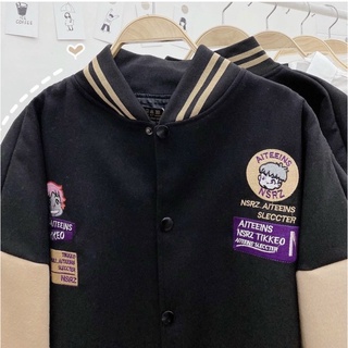 ÁO BOMBER PHỐI TAY
