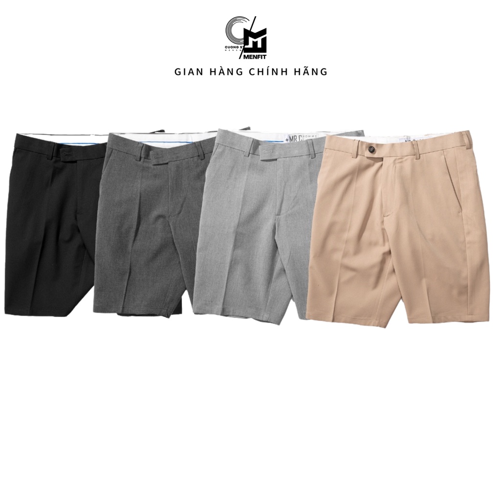 Quần short tây nam cao cấp MRC 4 màu dáng ôm vừa vặn co giãn nhẹ thoải mái thanh lịch CUONG STORE