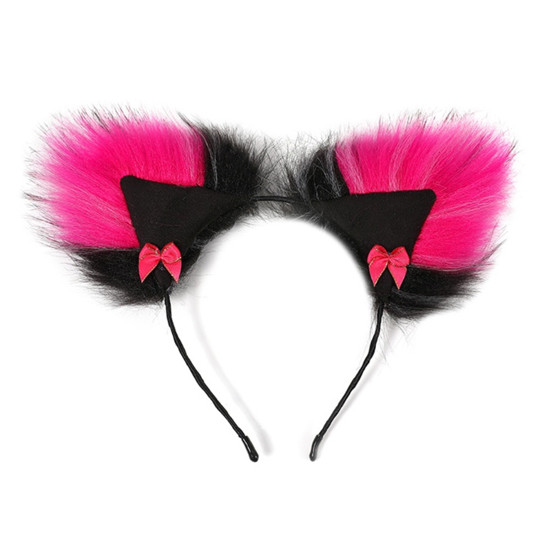 Cài Tóc Hình Tai Mèo Bằng Lông Nhung Dễ Thương Xinh Xắn