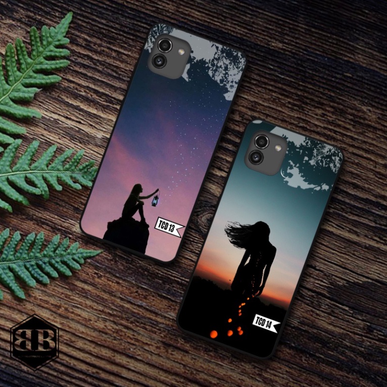 Ốp lưng kính cường lực Samsung Galaxy A03 hình in theo yêu cầu