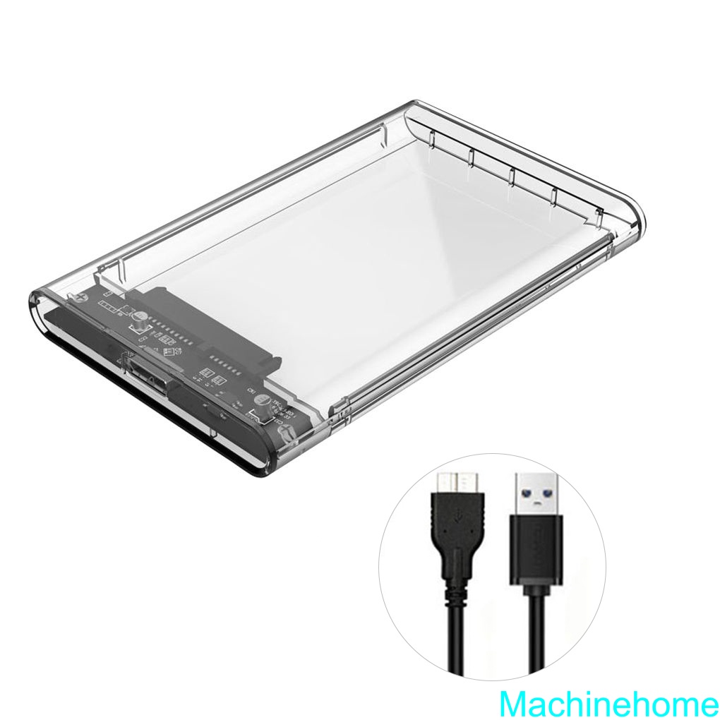 Hộp trong suốt đựng ổ cứng HDD 2 5 inch USB 3 0 truyền dữ liệu cao SSD