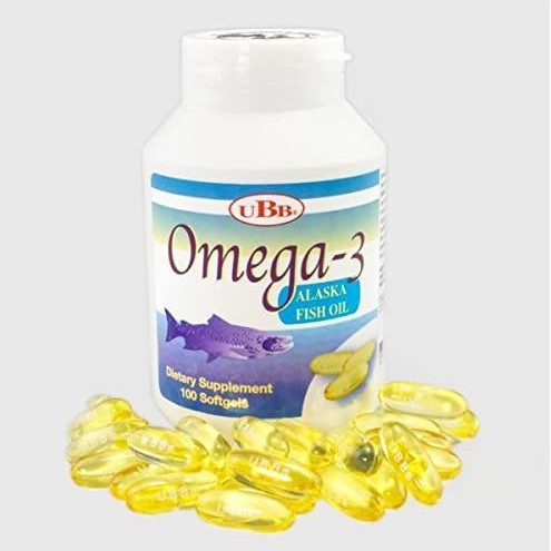 (Có bill) Dầu cá Omega-3 Alaska Fish Oil UBB - Hỗ trợ bổ não, sáng mắt (Hộp 100 viên)
