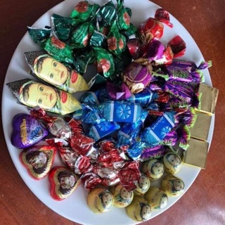 Kẹo mix Nga vỏ xanh