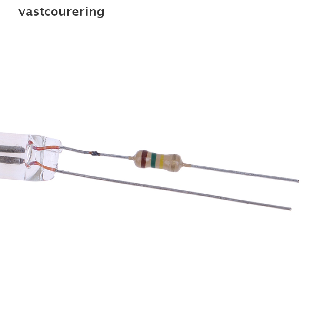 Bộ 20 Đèn Neon Báo Hiệu Có Kết Nối Với Điện Trở 220V 6 * 16 mm