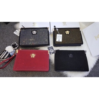 Ví clutch cầm tay ver đá size 25 fullbox