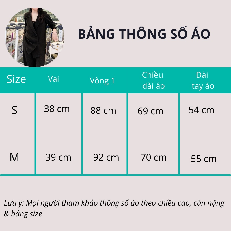 ÁO VEST BLAZER 2 LỚP DÁNG SUÔNG, ÁO BLAZER TRƠN KHUY BỌC CÓ ĐỆM VAI DÁNG DÀI CAO CẤP